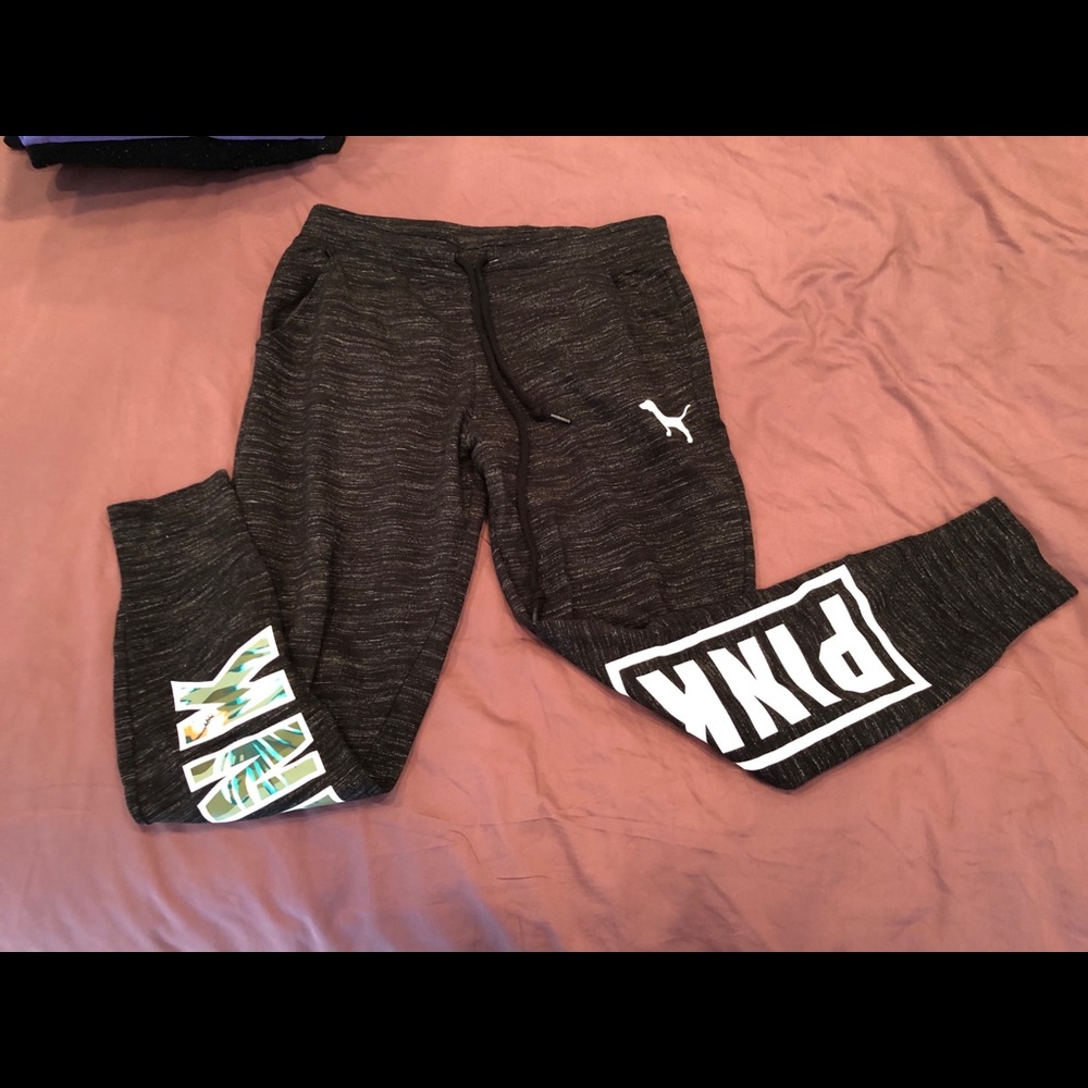 VS PINK floral joggers